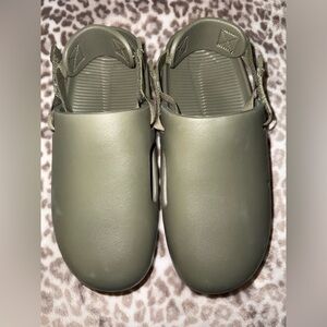 Nike Olive Green Loafers & Slip-Ons